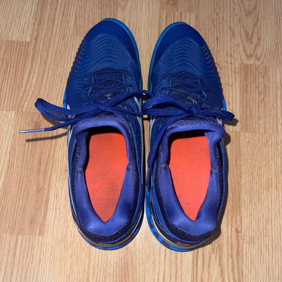 Men’s Asics Court Flytefoam Novak Blue Print Camo Court Sneakers Size 9 - Picture 10 of 11